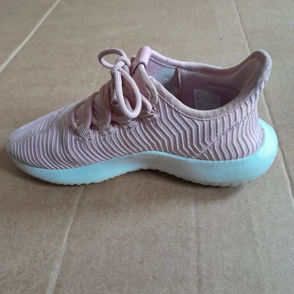 Adidas Women's Pink and White Athletic Sneakers Size 3.5